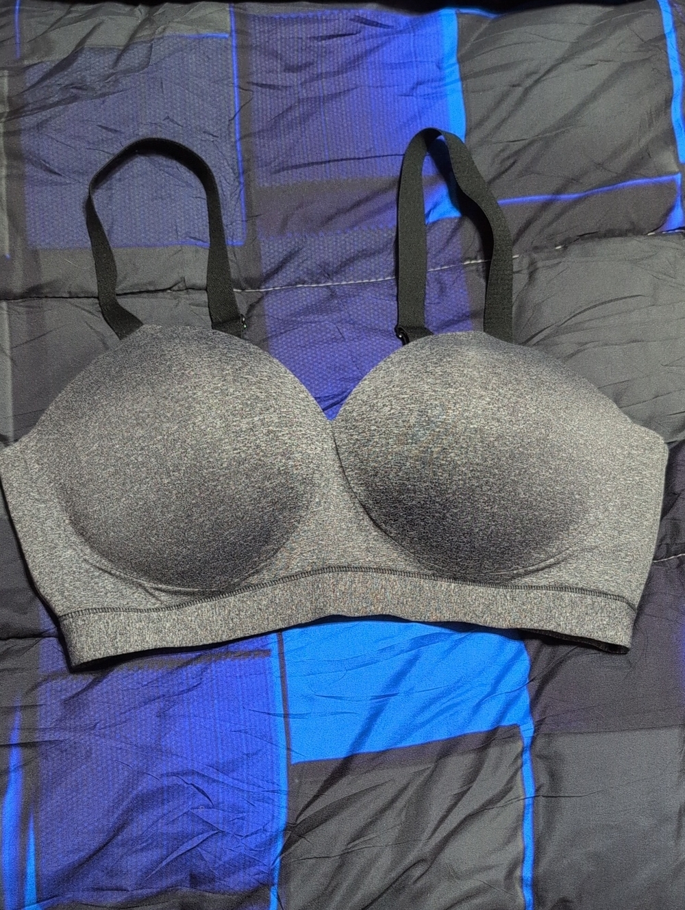Cacique Heather Gray Padded Seamless Bra